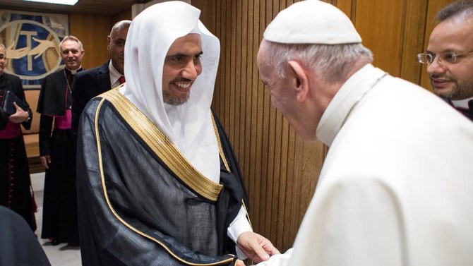 Pope Francis greets Dr. Al Issa
